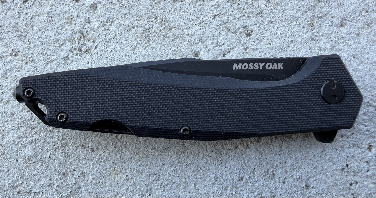 MOSSY OAK FOLDING POCKET KNIFE D2 BLADE GLASS BREAKER ROPE CUTTER BOTTLE OPENER