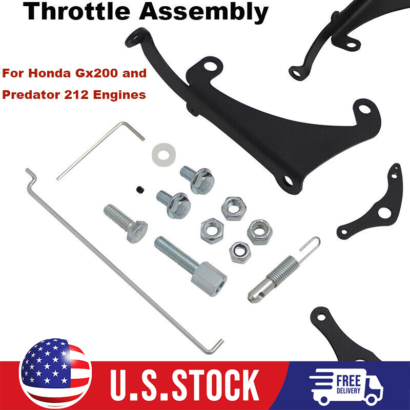 For Ungoverned Engines Gx200 Predator 212 Aluminum Throttle Assembly w/ Hardware