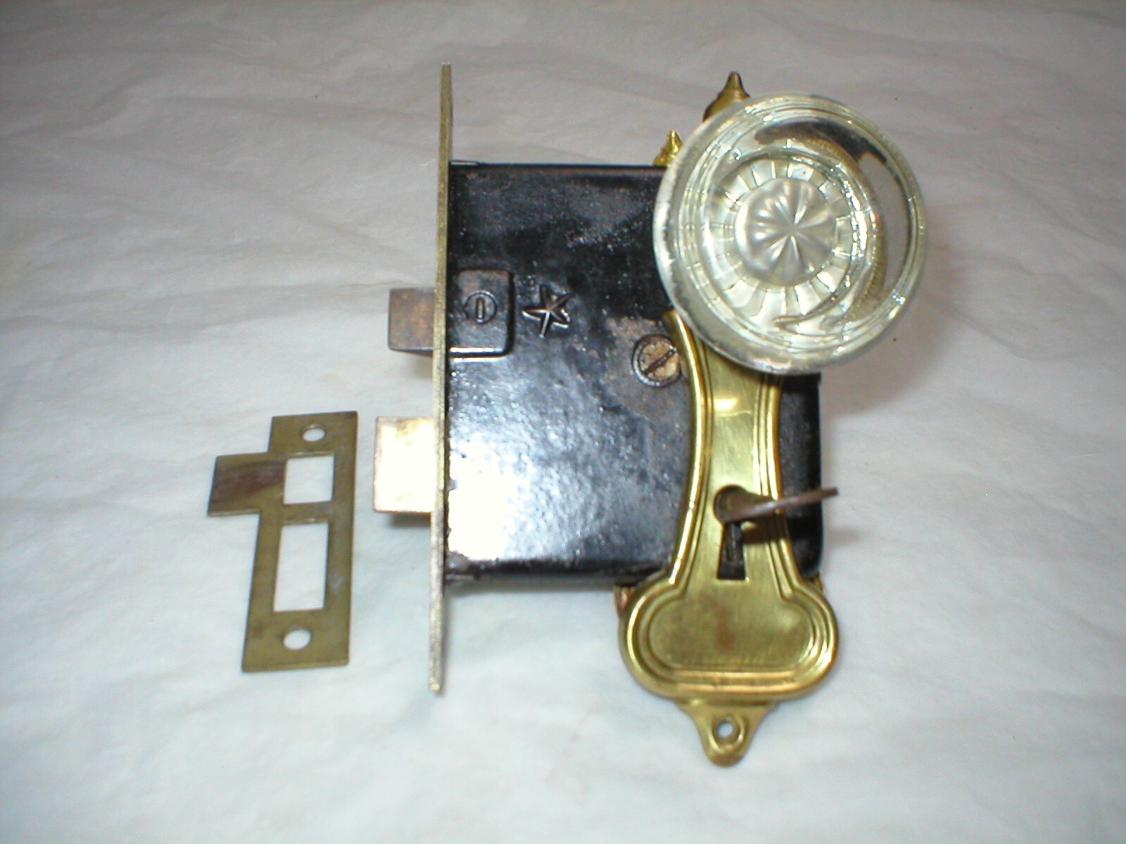 Antique Art Deco Era Door Hardware Set