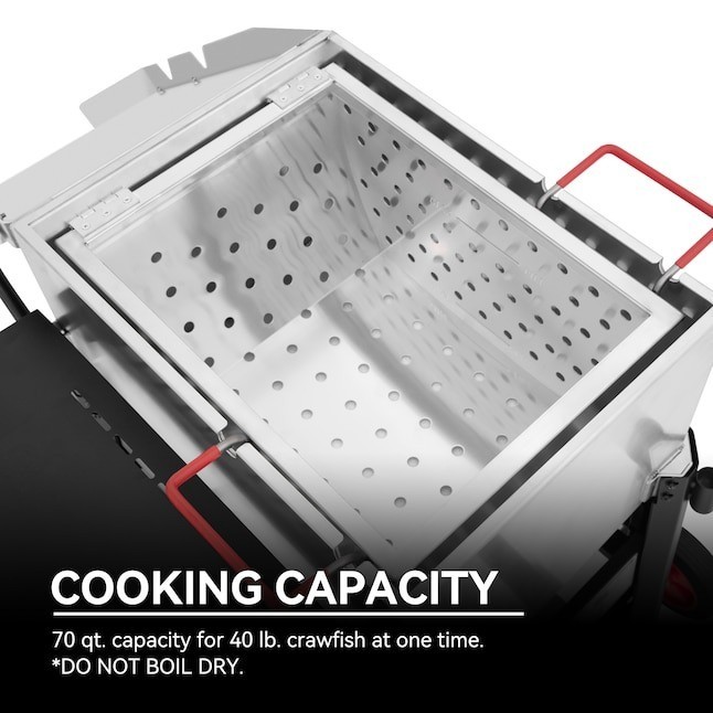 Creole Feast 70 Qt Crawfish Seafood Boiler Propane Pot