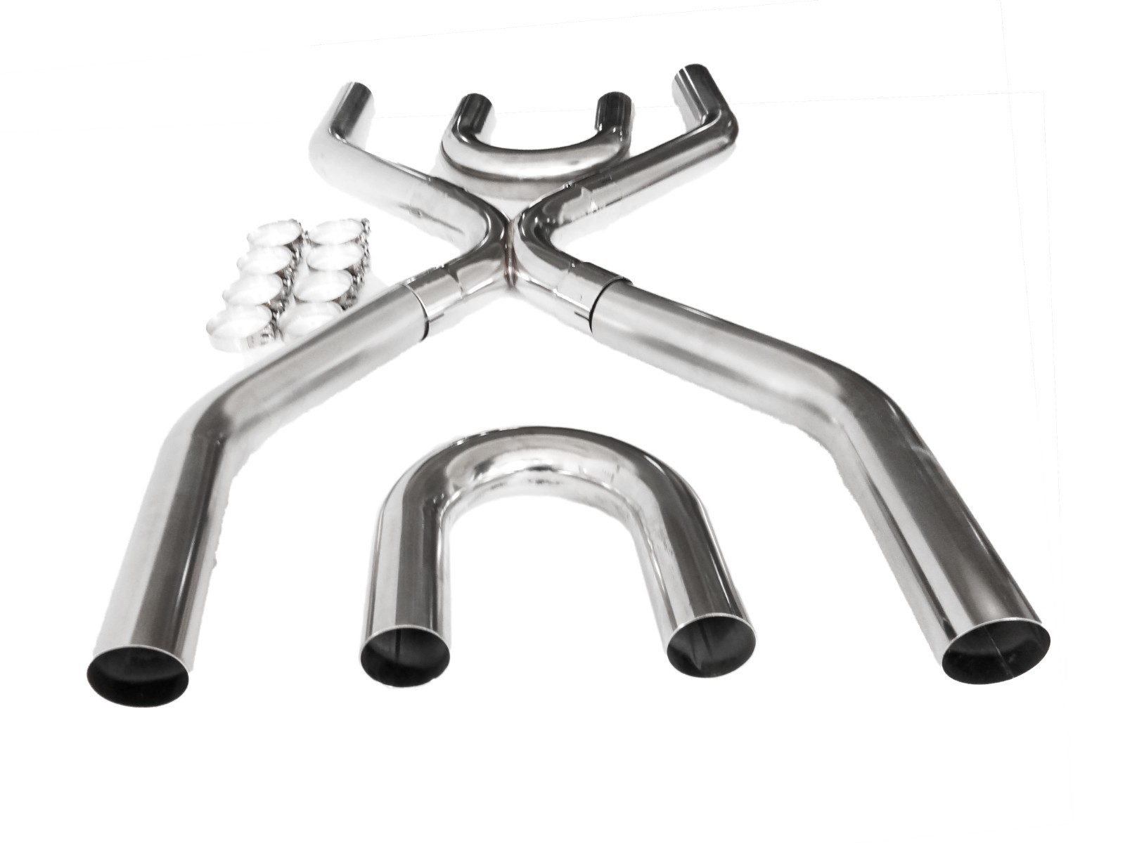 SS Builder X-Pipe Exhaust System Kit LS Engine Swap Crossover 2.25"/2.5"/3" OD