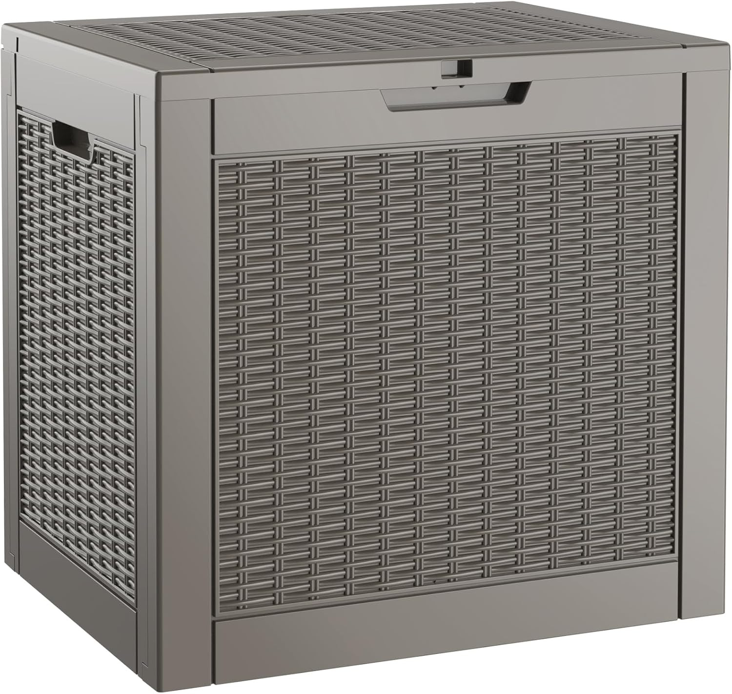 30 Gallon Outdoor Deck Box Resin Patio Cushion Storage Garden Lockable