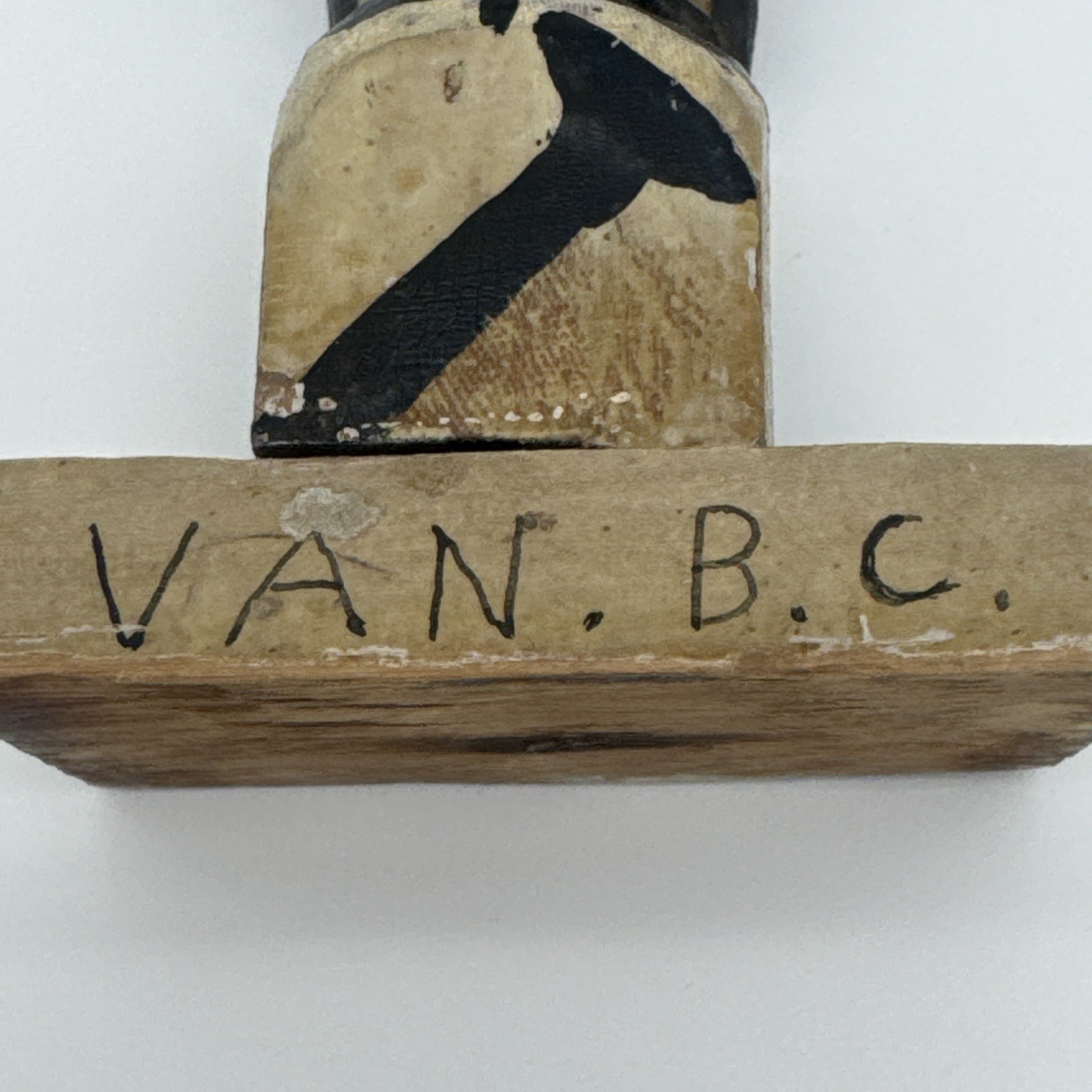 Original Hand Carved Totem Van. B.c Miniature 4.5"