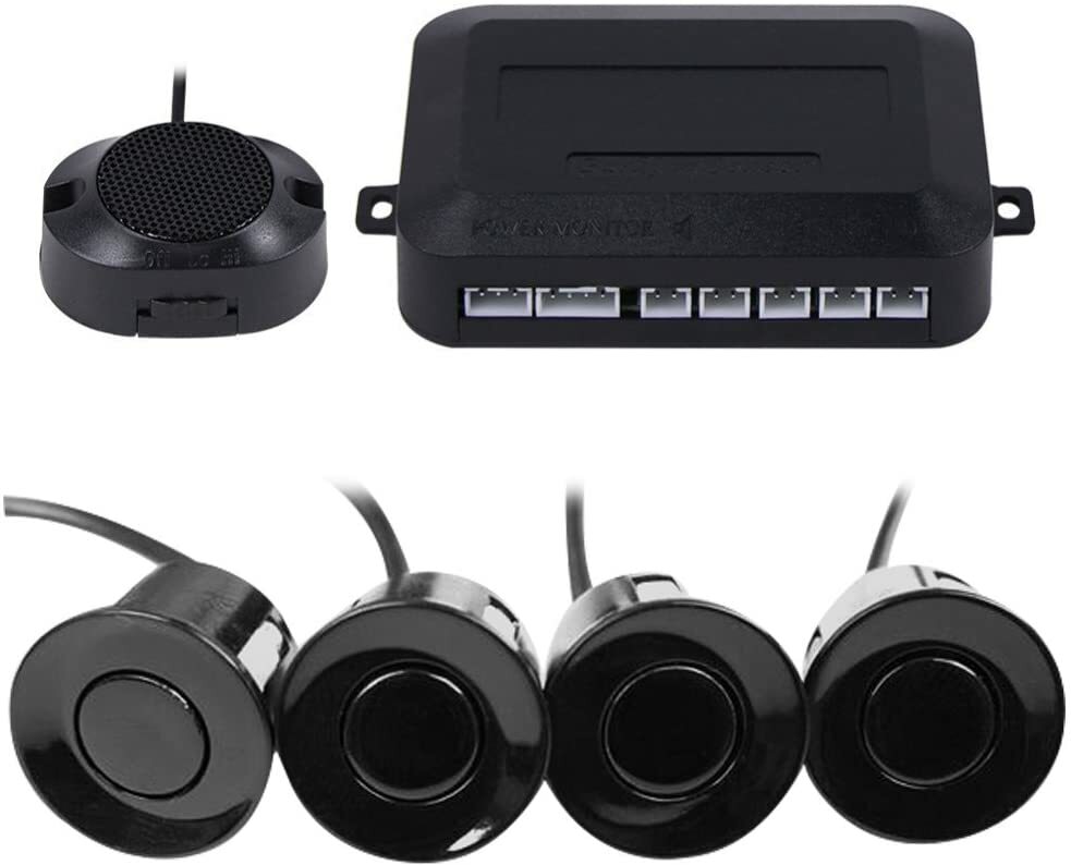 4 Parking Sensor Car Auto Backup Reverse Rear Radar Sound System Alert Alarm Kit