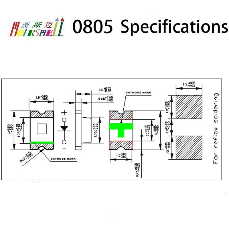 0402 0603 0805 1206 3V SMD Led Pre-wired For Model Train 30CM Wire Light Lamp