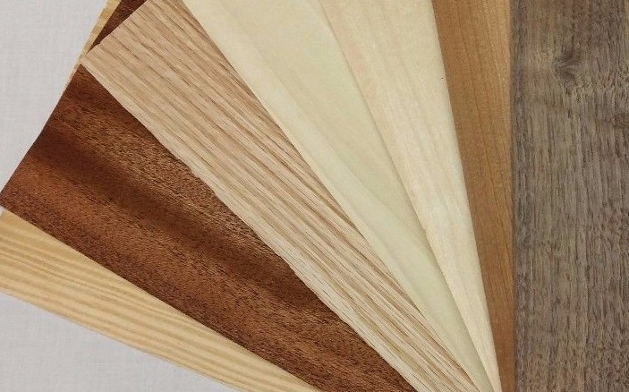 Variety Pack Wood Veneer, Raw/Unbacked - Pack of 7 - 9" x 9" x 0.024" Sheets