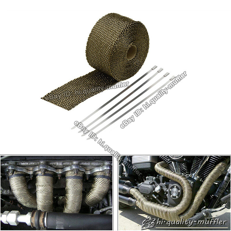 EXHAUST HEADER TURBO MANIFOLD PIPE LAVA HEAT SHIELD WRAP TAPE 16.5 FT * 2"