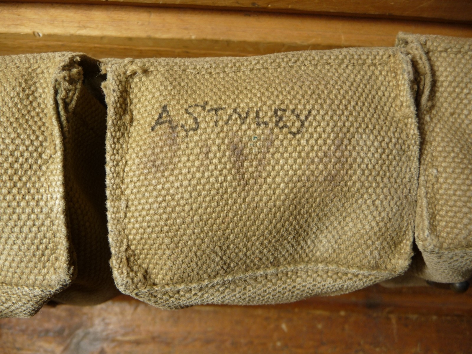 Vintage WWI US M1910 MEDICAL BELT, 10 POCKET, MILLS 1917 PATENT