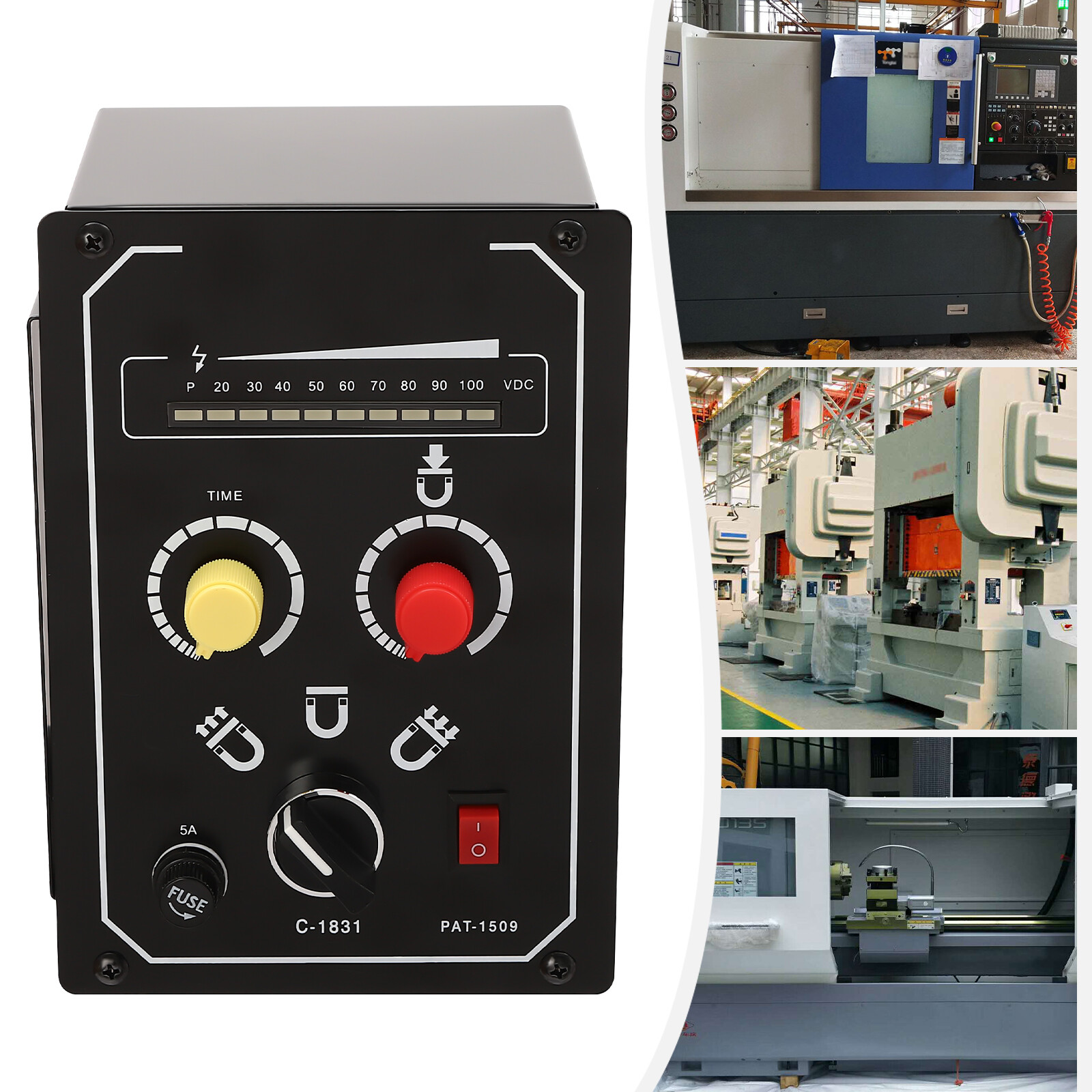 Electromagnetic Electro Magnetic Chuck Controller External Suction Cup Control