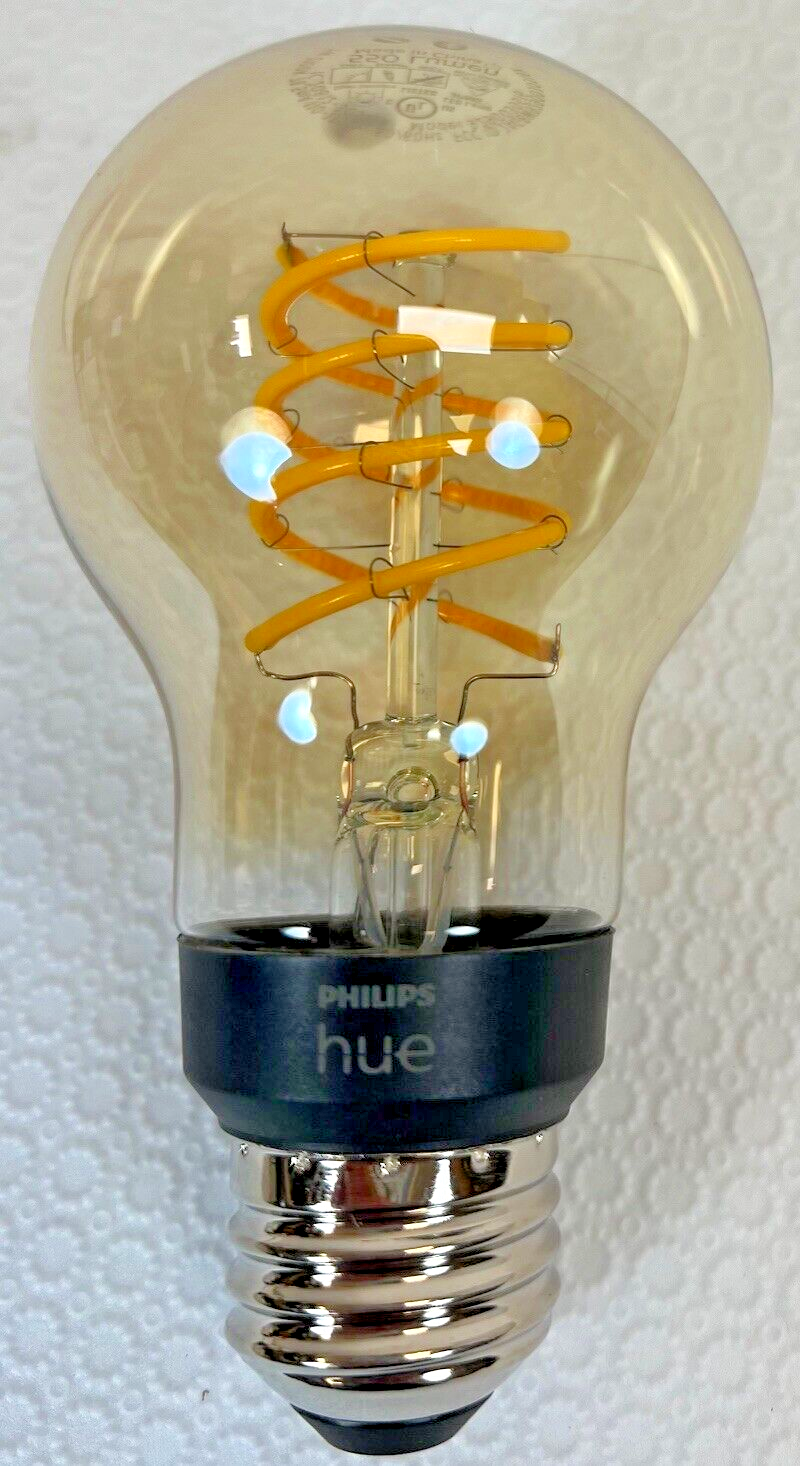 Philips Hue 40-Watt Equivalent Smart LED Vintage Edison White Thin Filament
