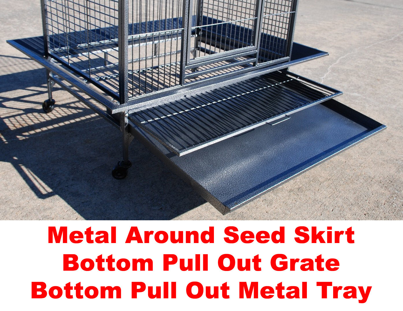 XX-LARGE 32"X23"X66"H Parrot Cage For Large Macaw Cockatoo African Grey Amazon