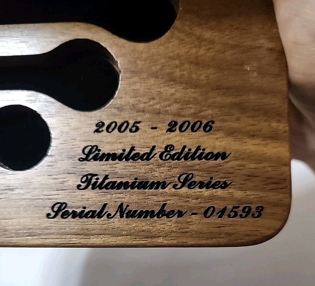 Craftsman Limited Edition Titanium Wrench Set Wooden Case *case Only*