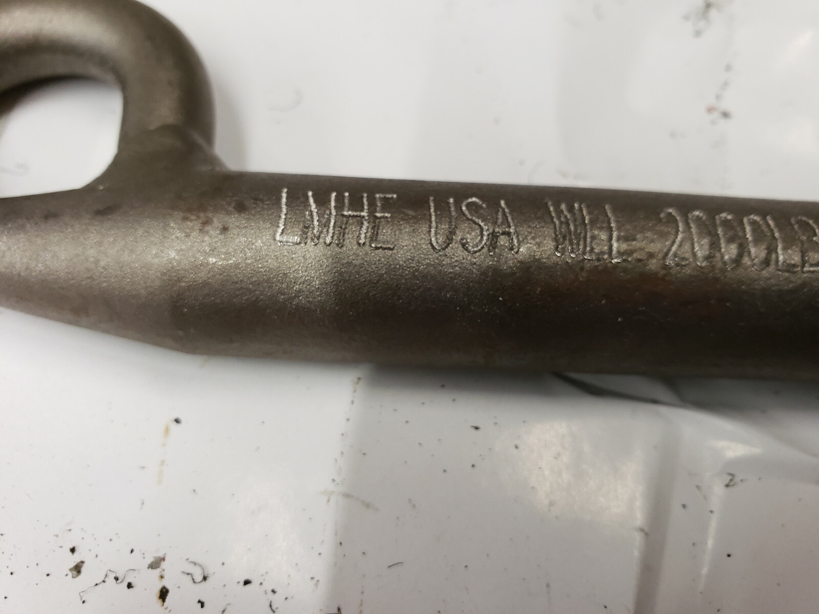 LMHE JC8601 2000 lb Steel Foundry lifting J-Hook 7/8" . x 8-1/2" MADE IN USA