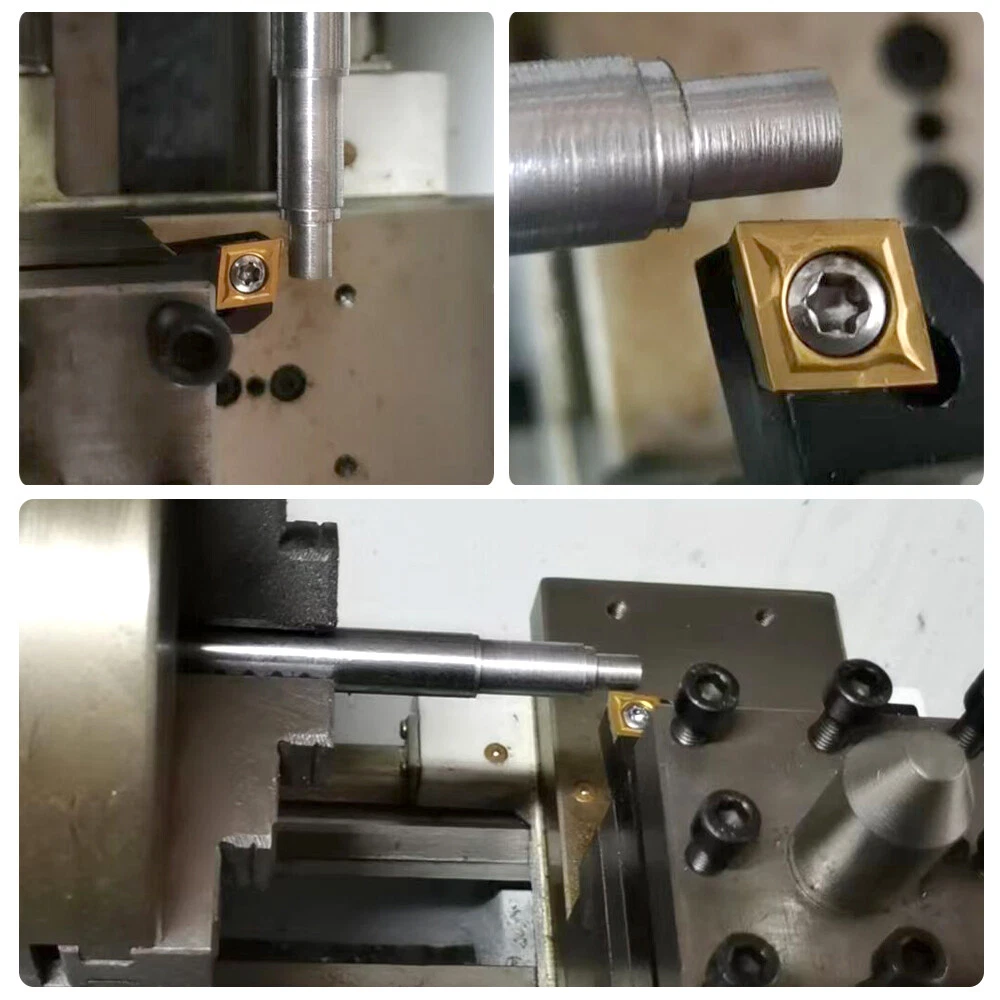 7PCS Lathe Turning Tool Holder Boring Bar Indexable Carbide Inserts Set Wrench