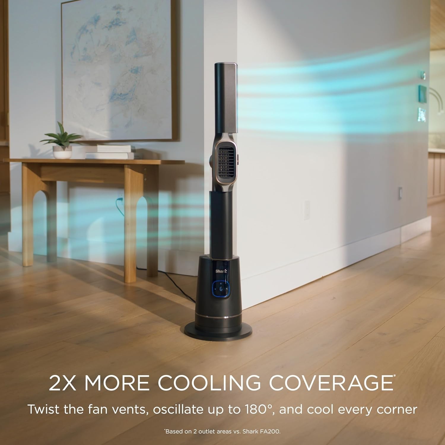 Shark TurboBlade Cool + Heat – 2-in-1 Bladeless Tower Fan & Space Heater for Cus