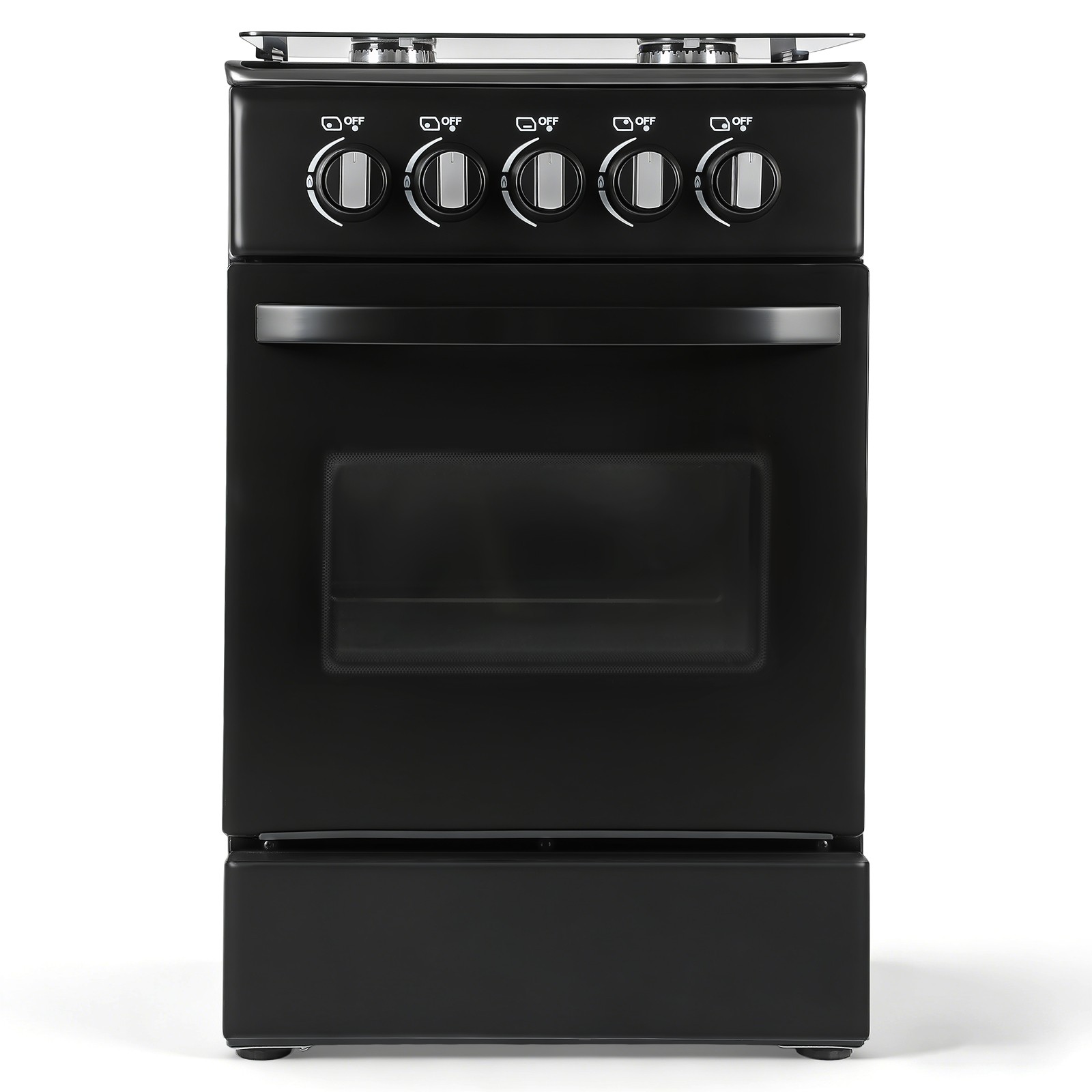 RV Gas Range 31" Tall Propane Range Oven with 4 Burners Stove for RV Apartment