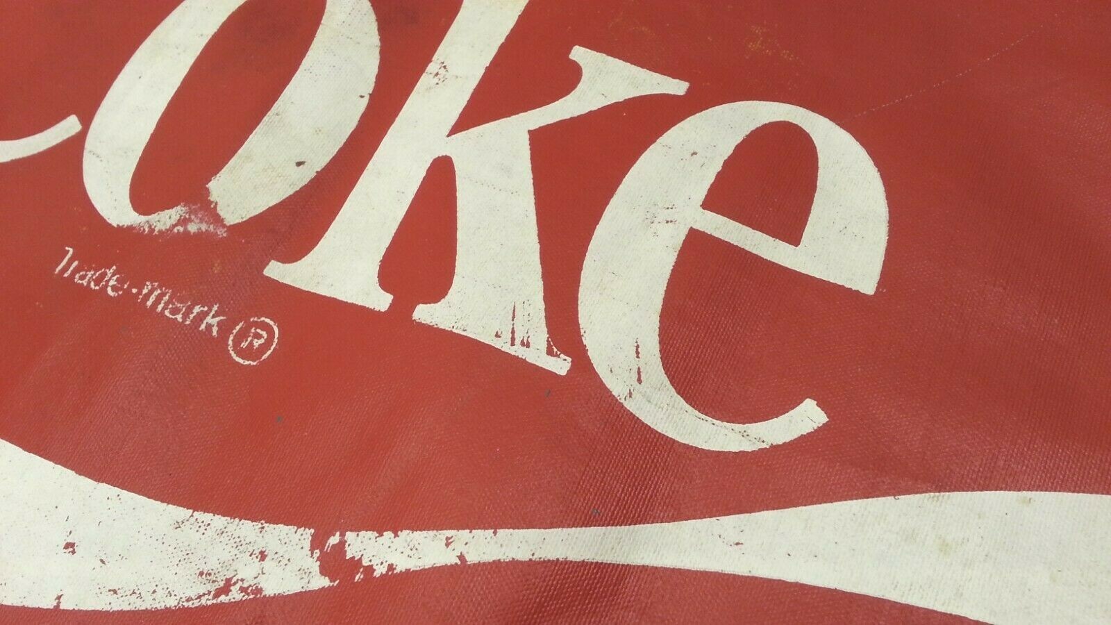 Coca Cola and Coke - Vinyl - Mini Signs / Placemats - SET of 2 - 14.75" W