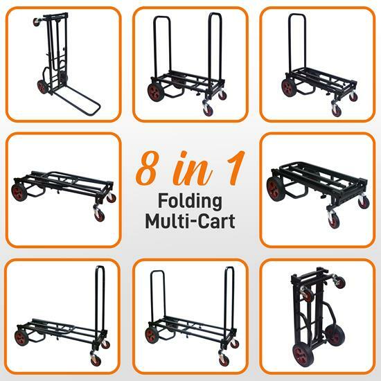 Pyle Heavy Duty Compact Folding Adjustable Hand Truck/Dolly/Platform Cart PKEQ38