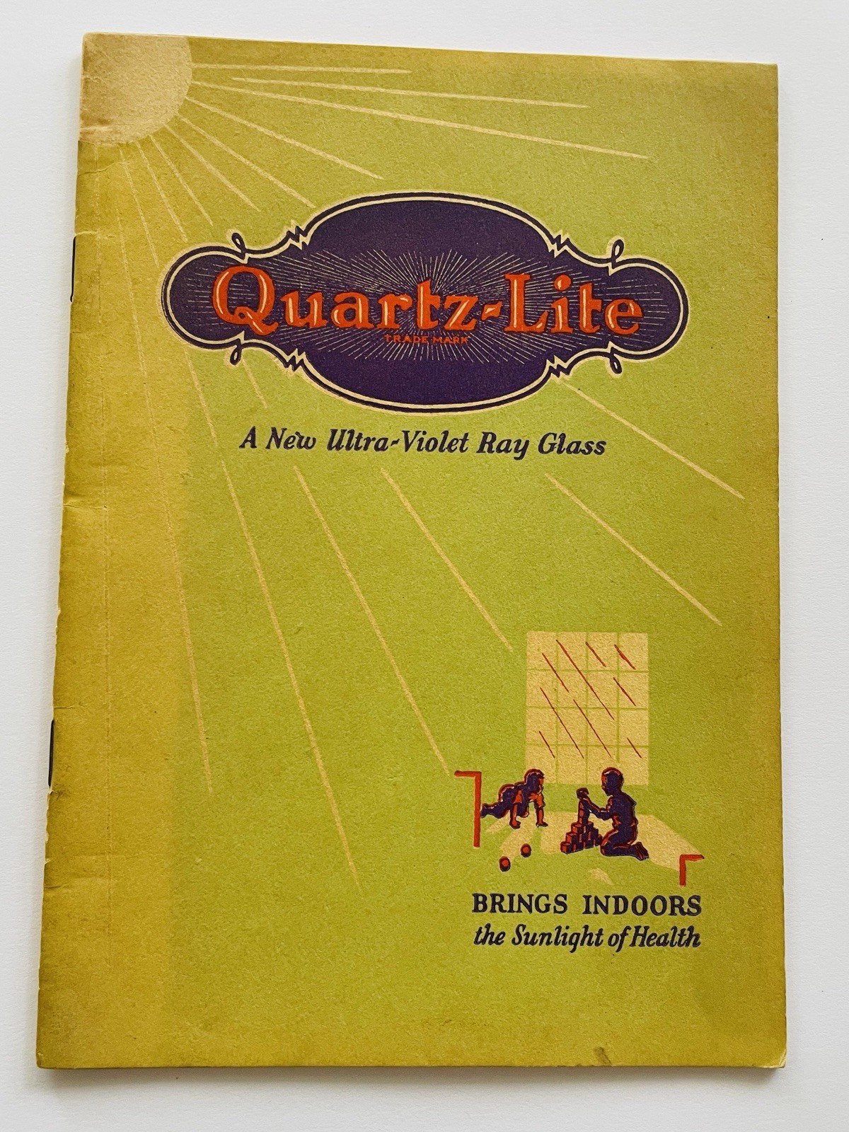 Quartz-Light Ultra-Violet Ray Glass American Window 1927 Sunlight Health Guide