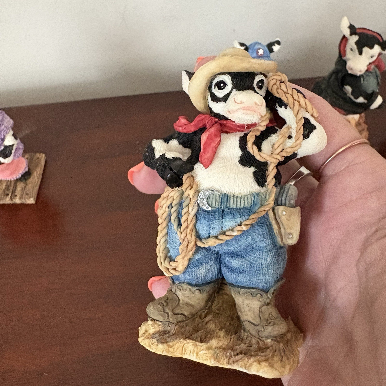 Ganz Cowtown Collection Figurines Lot Of 5 - 1992 & 1995-Please Read Description