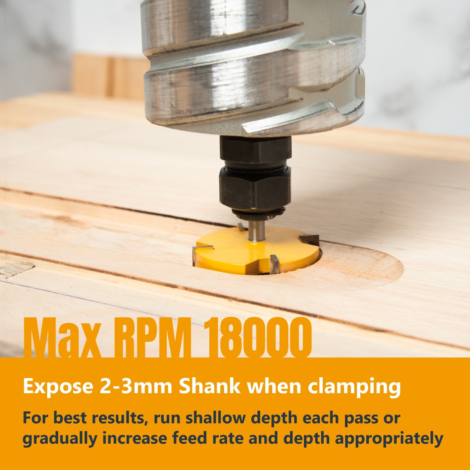 CNC Router Bit, 1/4" Shank with 2" Cutting Diameter Carbide Router Bit with ???