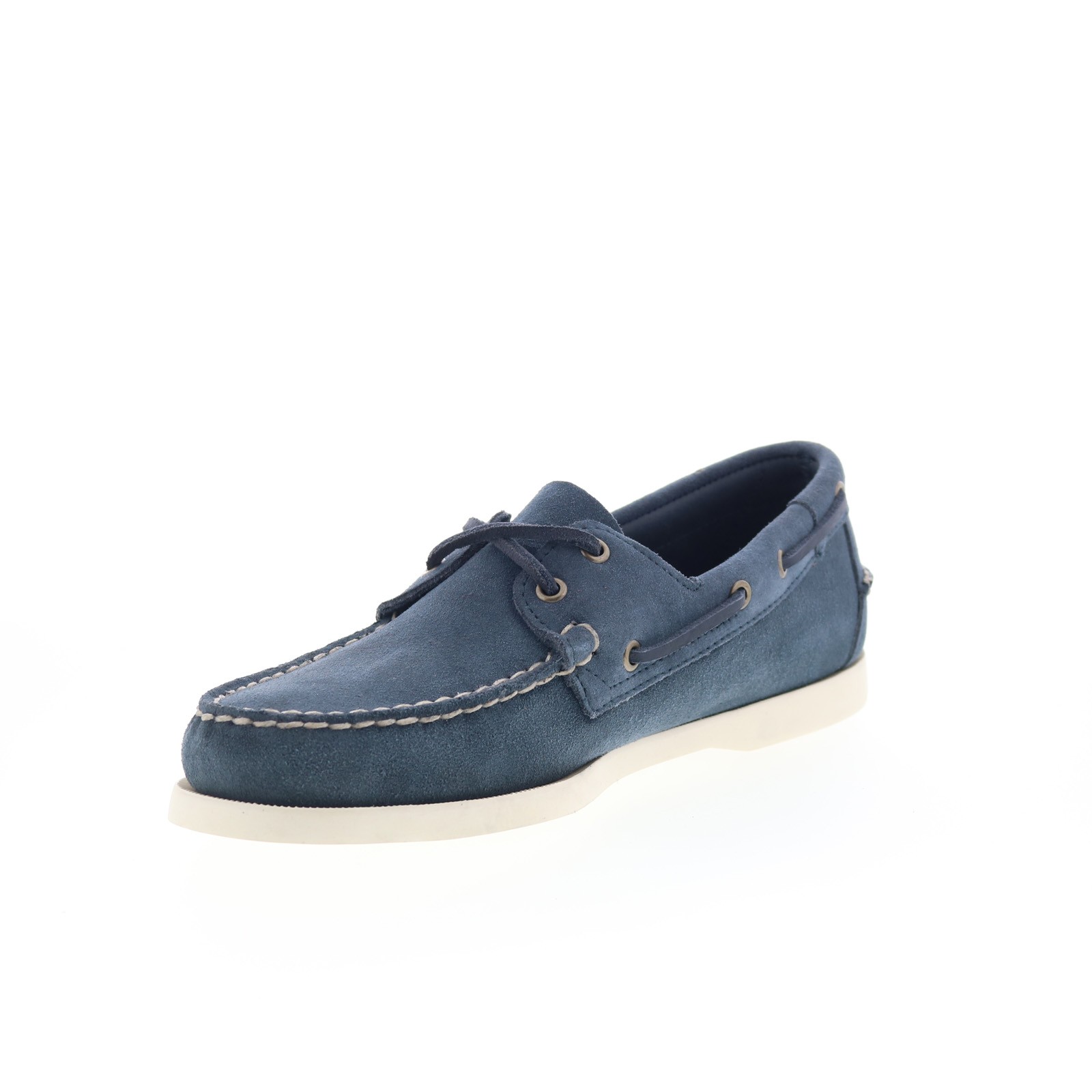 Sebago Portland Roughout Mens Blue Suede Loafers & Slip Ons Boat Shoes