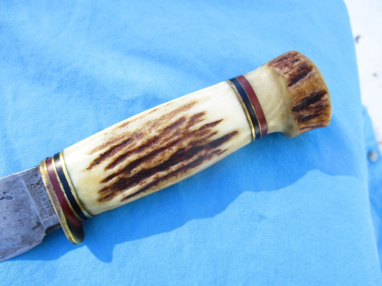 Vintage Marbles Stag Woodcraft Knife (As Is) w/ Aftermarket Sheath