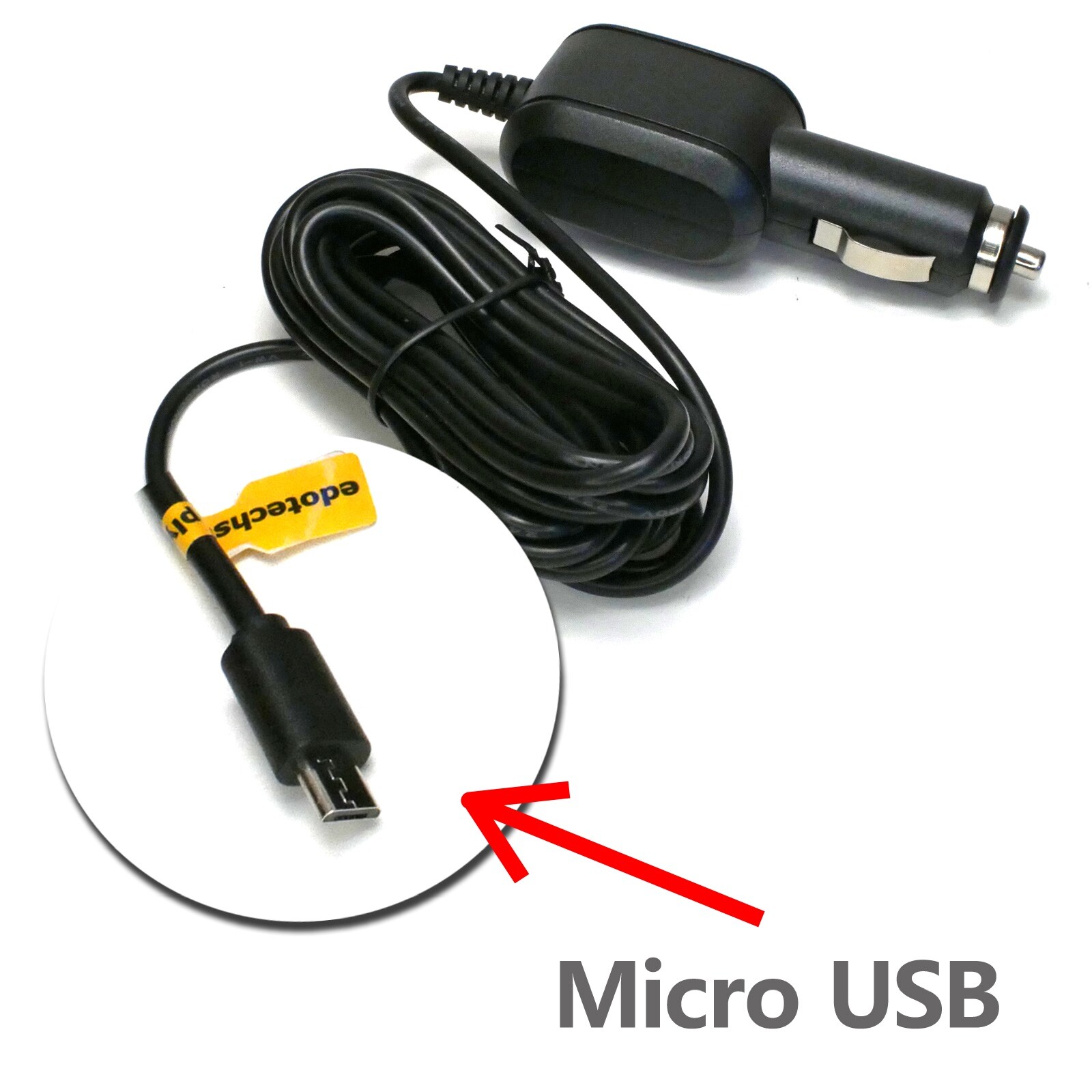 10 ft Vehicle USB Car Charger Power Cord for Rand McNally TND750 Truck GPS 5V 2A