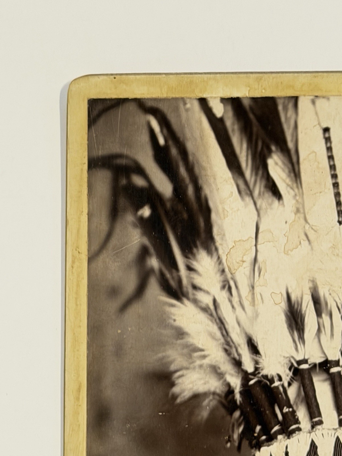 Vintage Native American Indian Cabinet Card; Fort Sill;