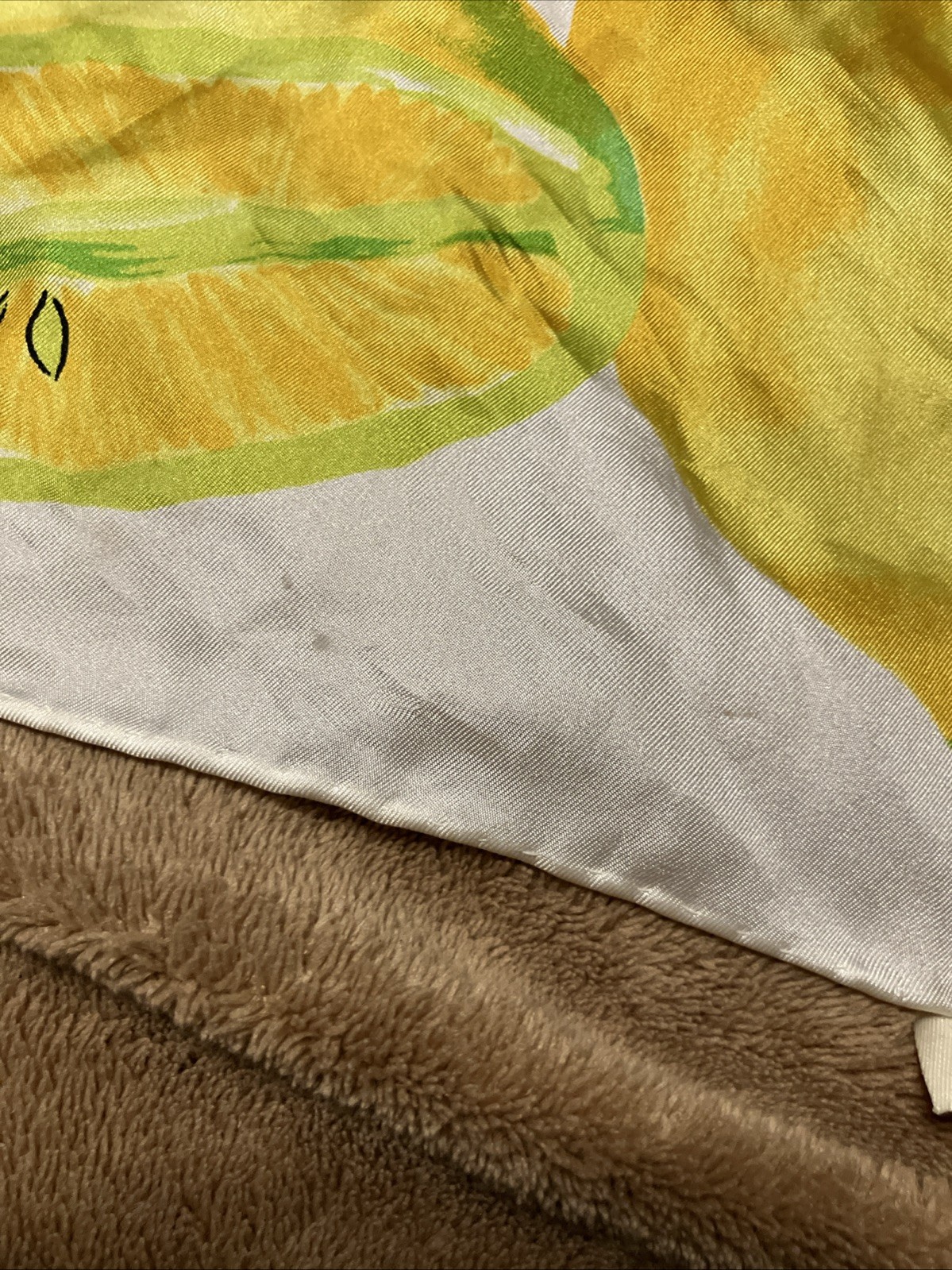 ECHO Silk Scarf LEMONS Print 21’