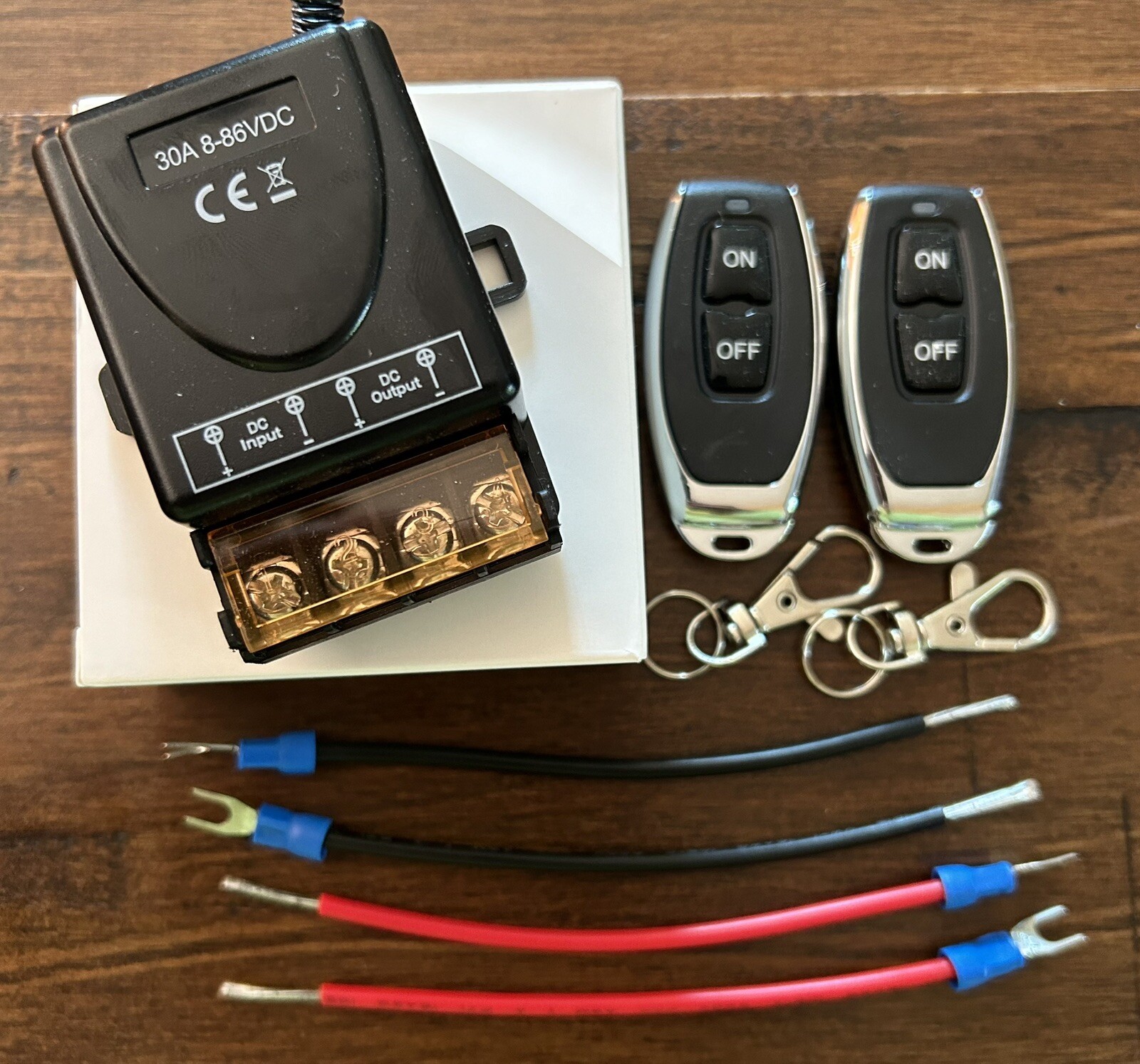 Wireless Remote Switch 12V,DC 12V/24V/48V/72V/30A Relay,Wireless RF CE Rated NEW