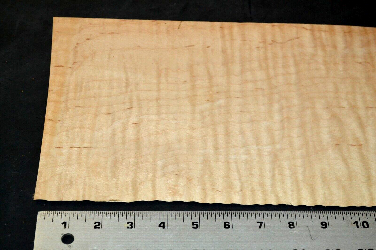 Flame Maple Raw Wood Veneer Sheet 7 x 58 inches 1/42nd                  M4672-89