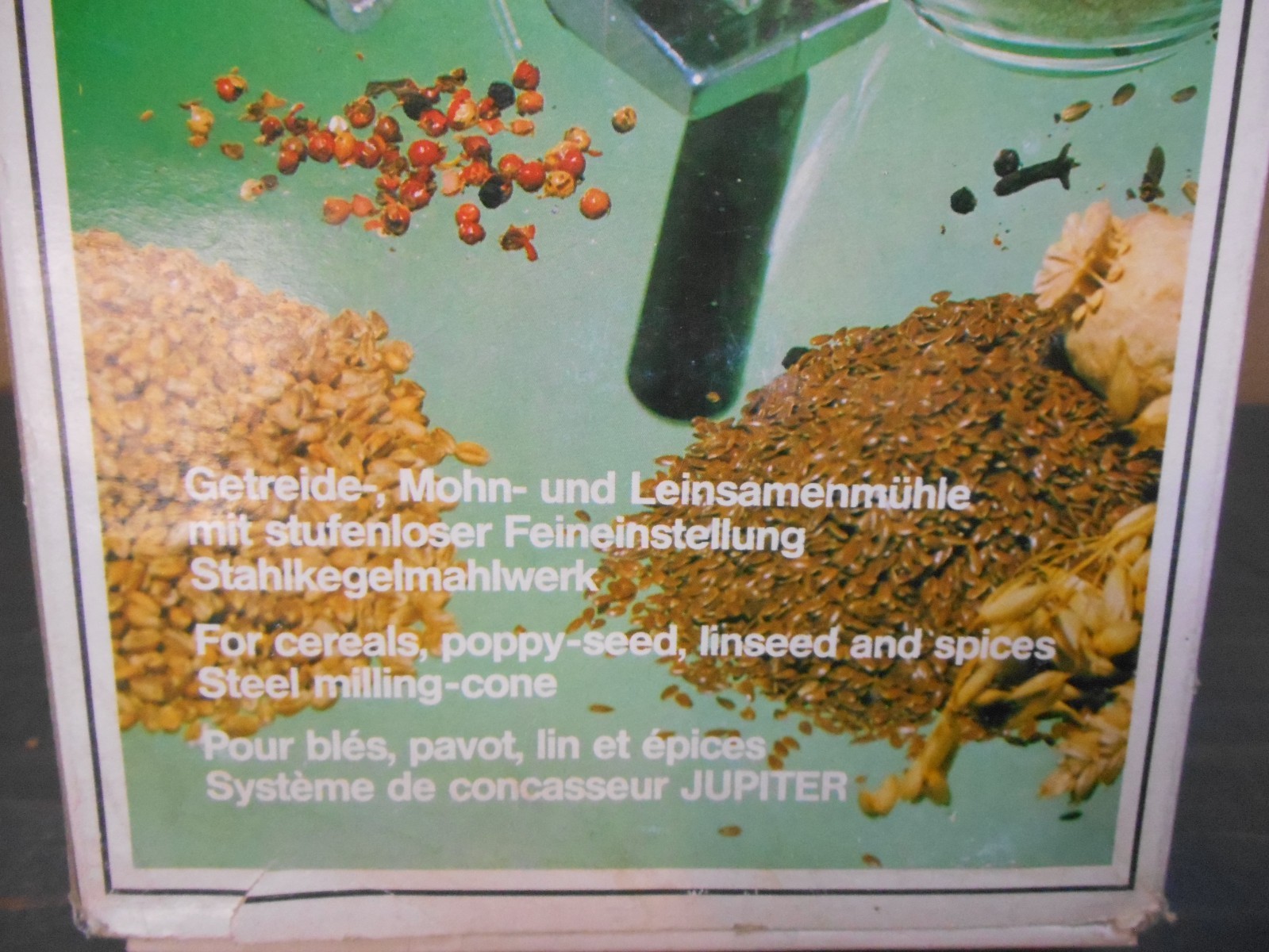 Vintage 1980's JUPITER Bio-Muhle Grain Mill Model 561 Made in W. Germany - NEW