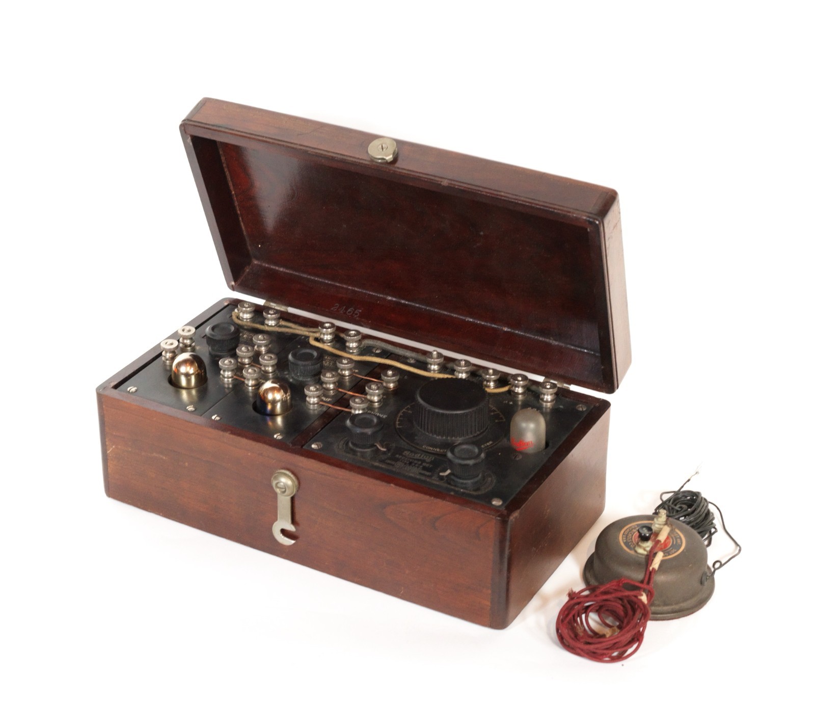 Near Mint 1923 Sodion DR-6 Radio w/Amps, Antenna, Rainbow Tubes & S-13 * Works