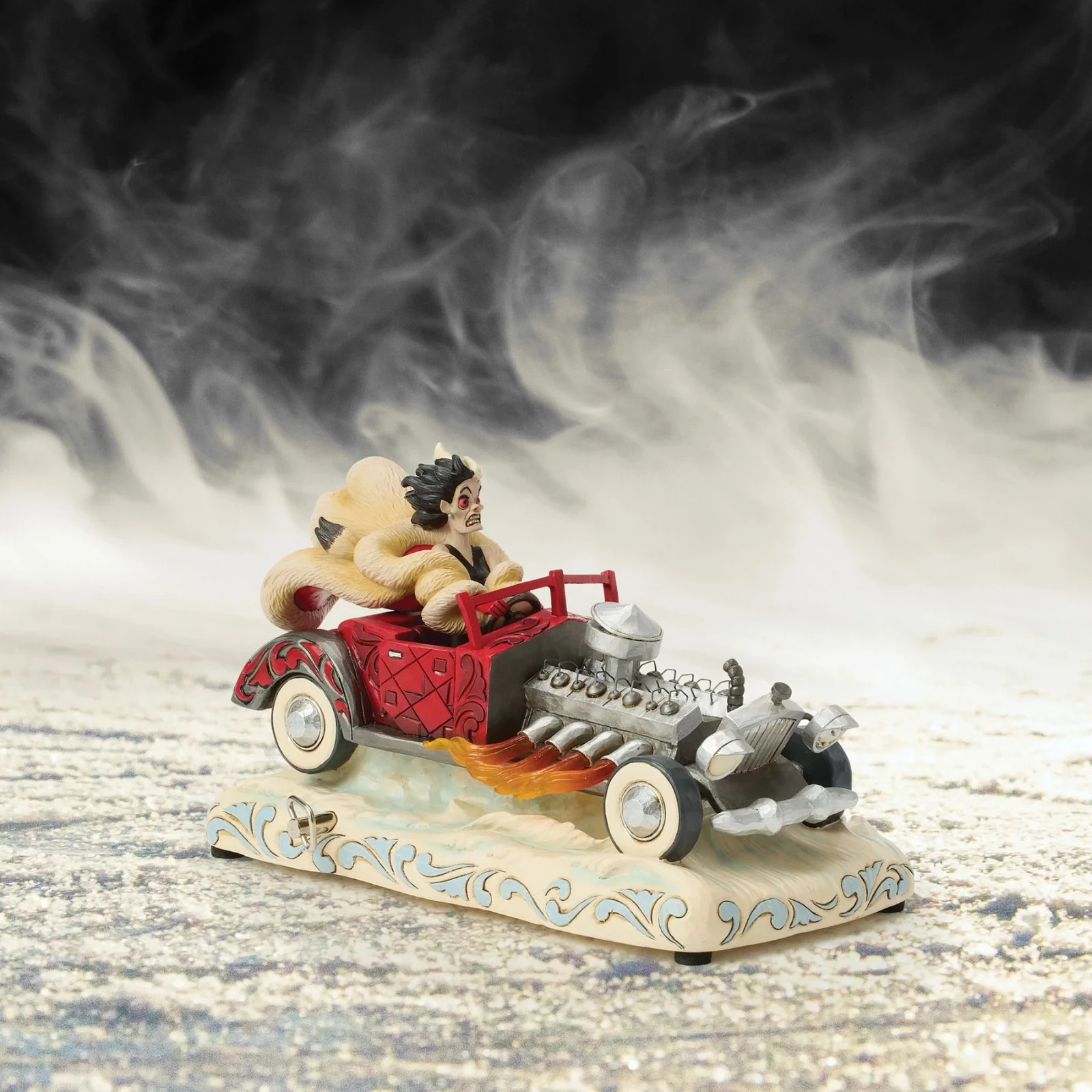 Jim Shore Disney CRUELLA CAR SCENE MUSICAL FIGURINE-DRIVING DE VIL-ISHLY 6016903