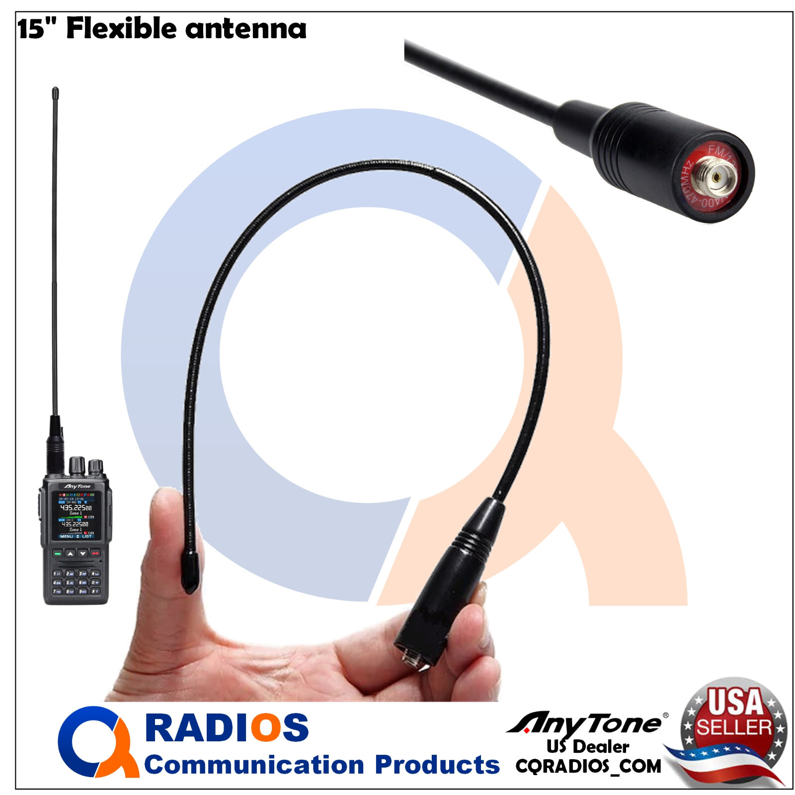 Anytone AT-D168UV Analog Digital DMR UHF VHF 2 way radio speaker mic extra batt