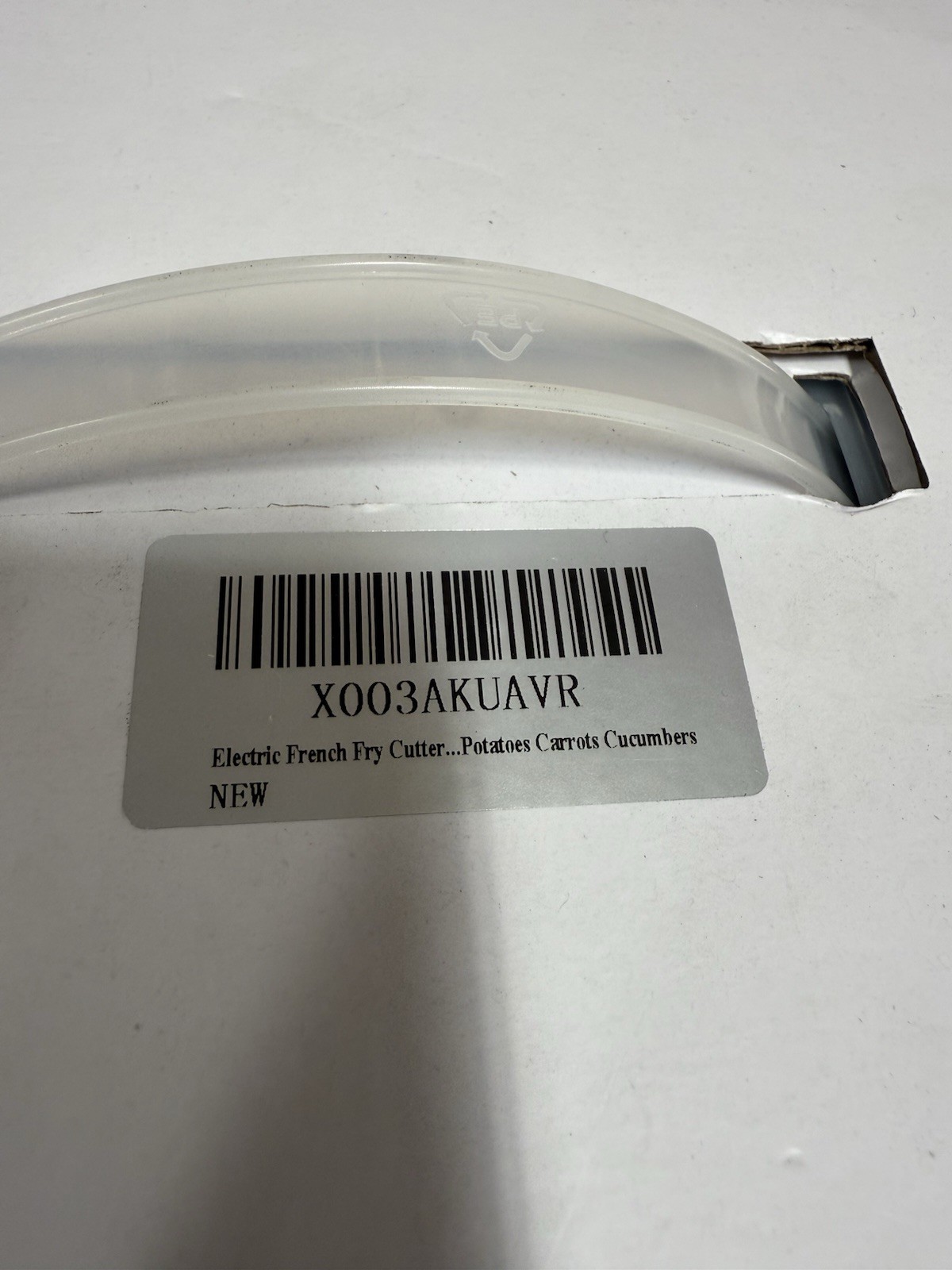 Electric French Fry Cutter, Stainless Steel Potato Cutter with 1/2 & 3/8 Blade