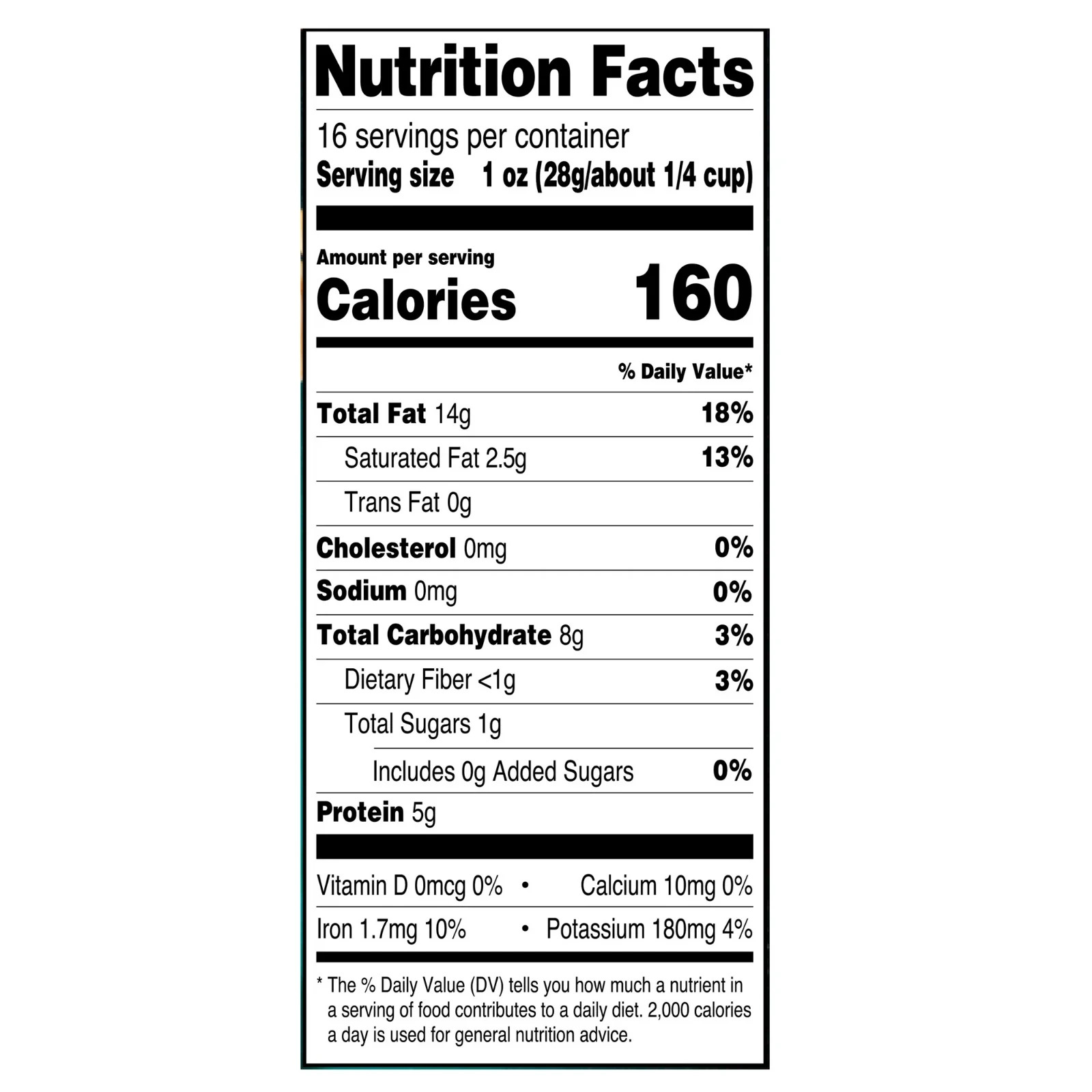 Great Value Deluxe Whole Cashews, Unsalted, 16 oz NEW