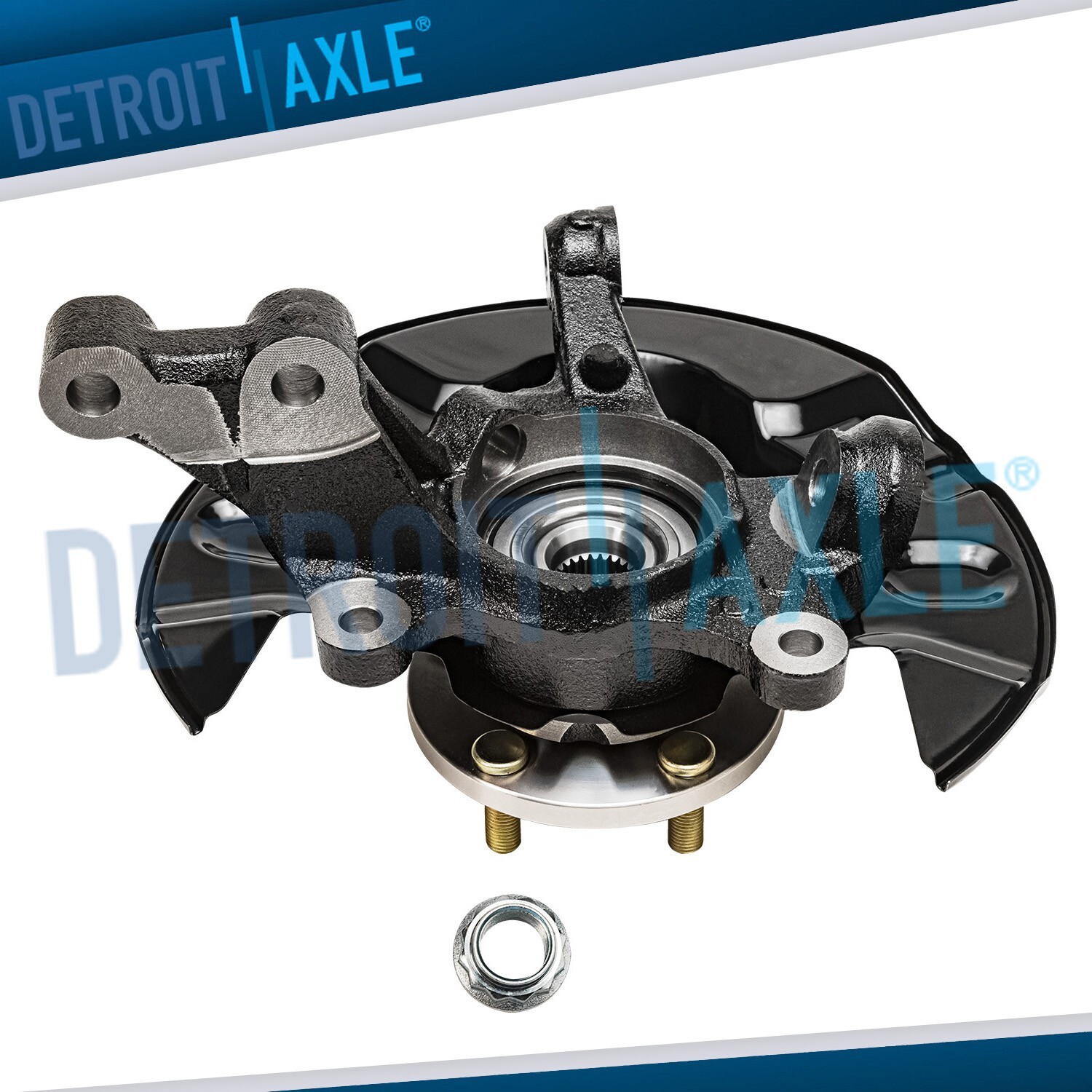 Front Left Steering Knuckle+Wheel Hub Bearing for 2003 2004-2008 Toyota Corolla