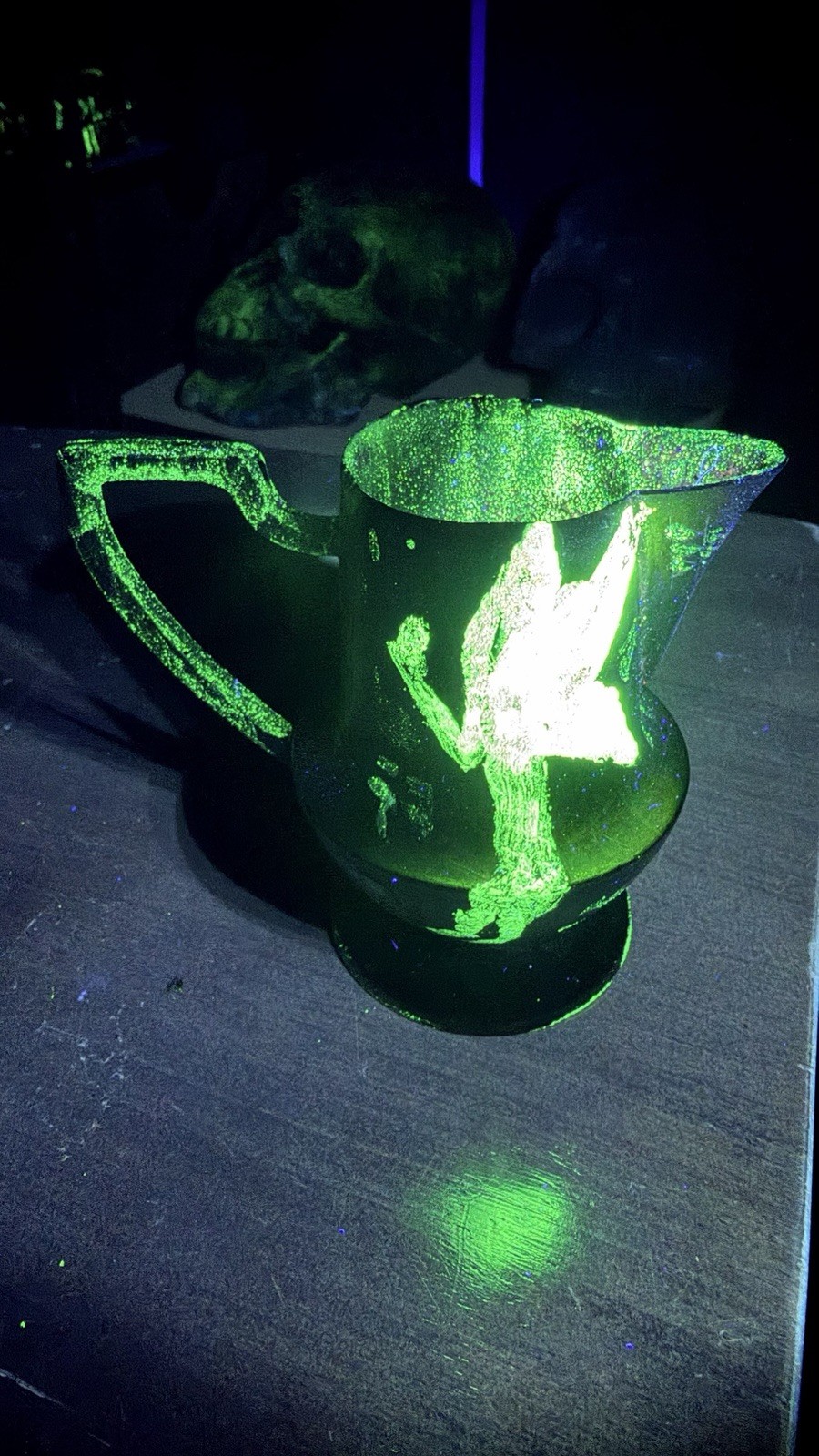 Glowing Bronze  Vessel With Winged Beings From Tula Hidalgo Ojuelos