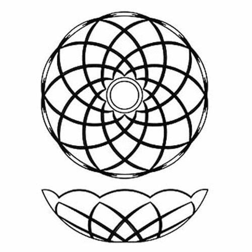 4-Inch Crystal Cup, Crystal Bobeche With 1.5" Teardrop, Clear with Gold Pins