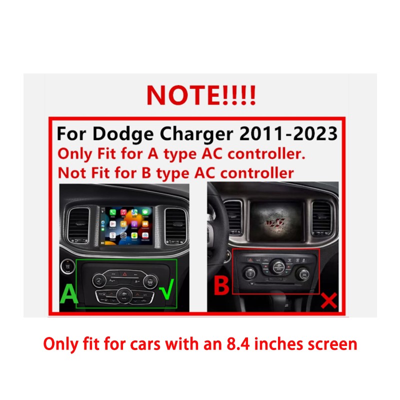Apple CarPlay 8.4'' Android 15 Radio For Dodge Challenger Charger 2011-2023