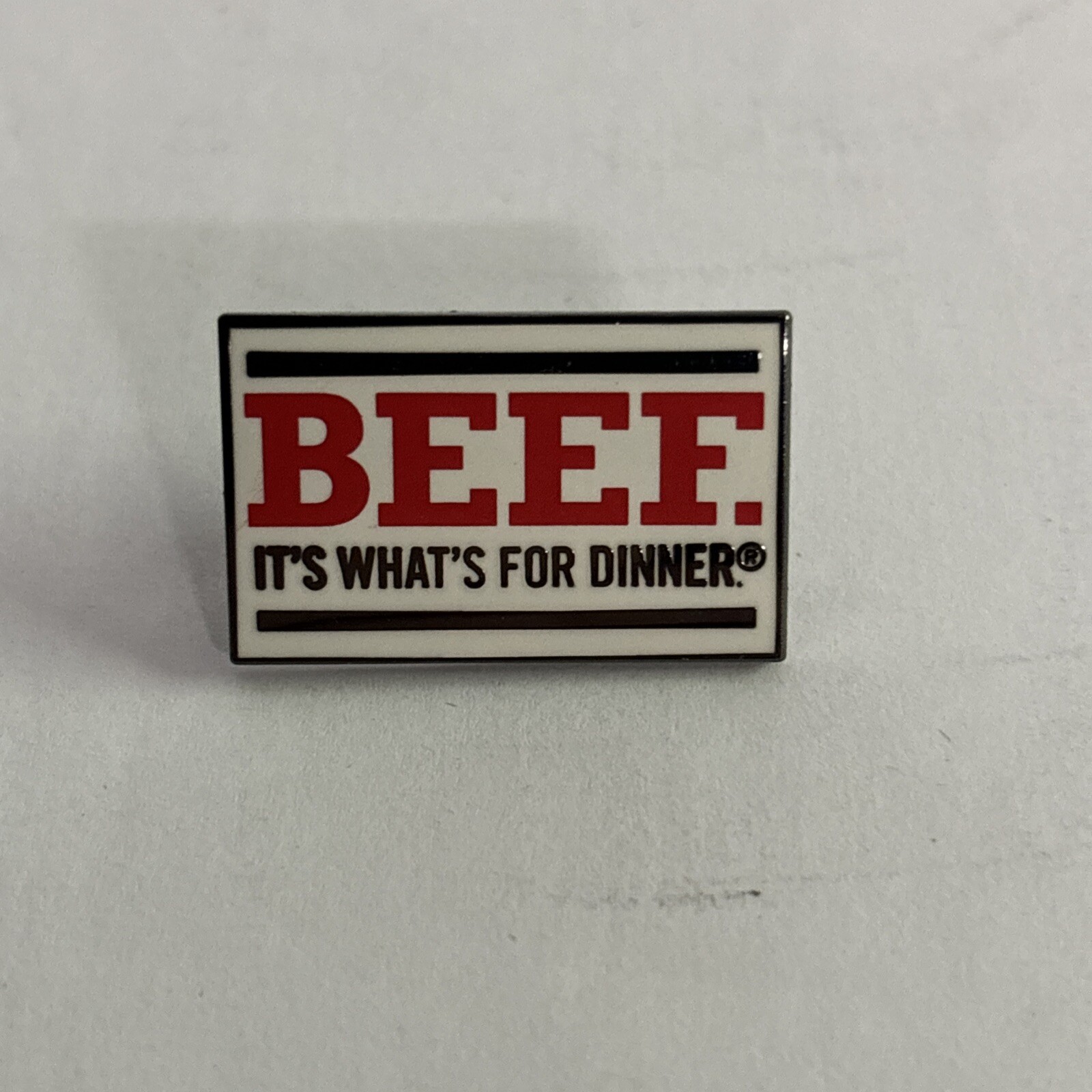 Beef It's What For Dinner Lapel Pinback National Cattleman Assoc Beef For Dinner