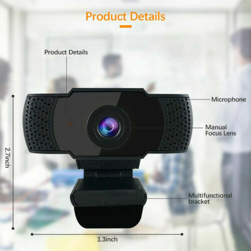 Gesma Full HD 1080P webcam with built-in microphone 30FPS For PC Laptop Desktop