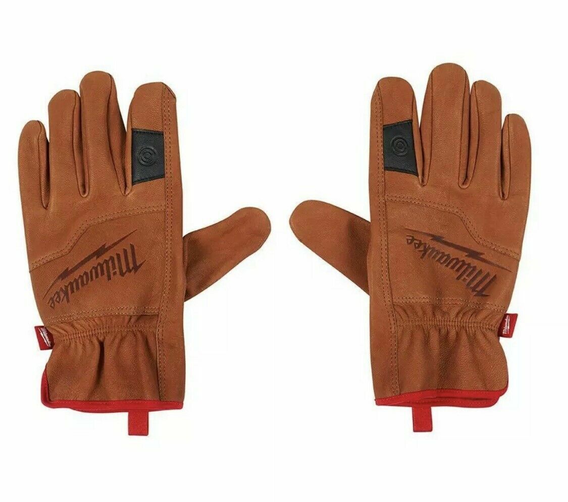 Milwaukee 48-73-0013 Goatskin Leather Gloves X-Large 10" SMARTSWIPE™ Knuckle