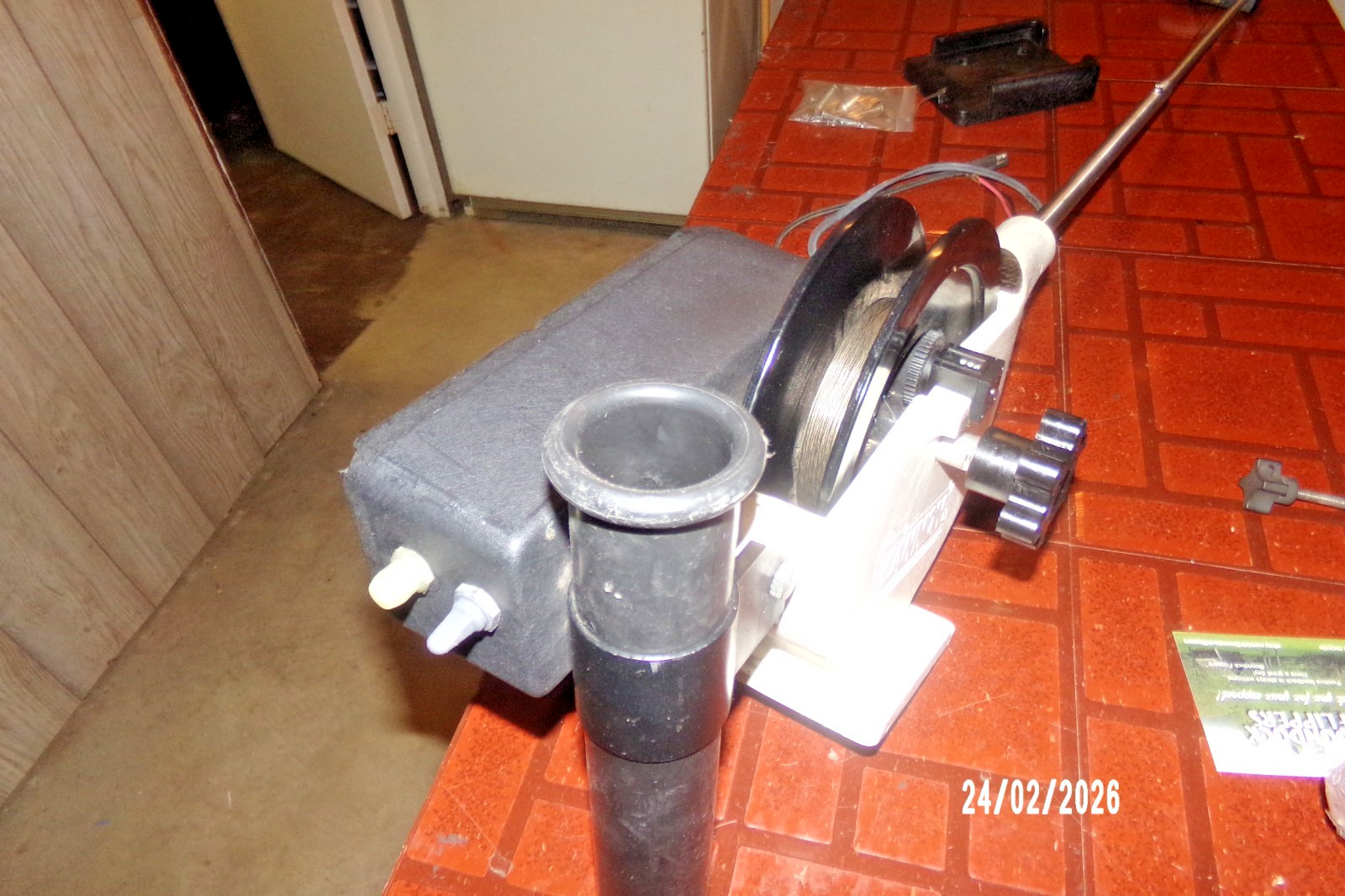 CANNON MINI MAG 12V ELECTRIC DOWNRIGGER/WITH SLIDE IN MOUNT-WORKS GREAT!