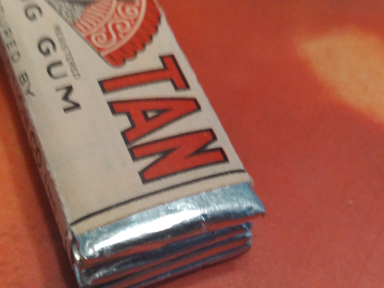 Vtg 1920's American Chewing Gum Wrapper Full 5 SticksPack Fan Tan