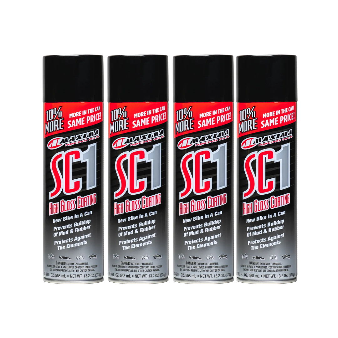 Maxima Racing Oils SC1 High Gloss Clear Coat LARGE 17.2 fl oz. Cans SC1 - 4 PACK