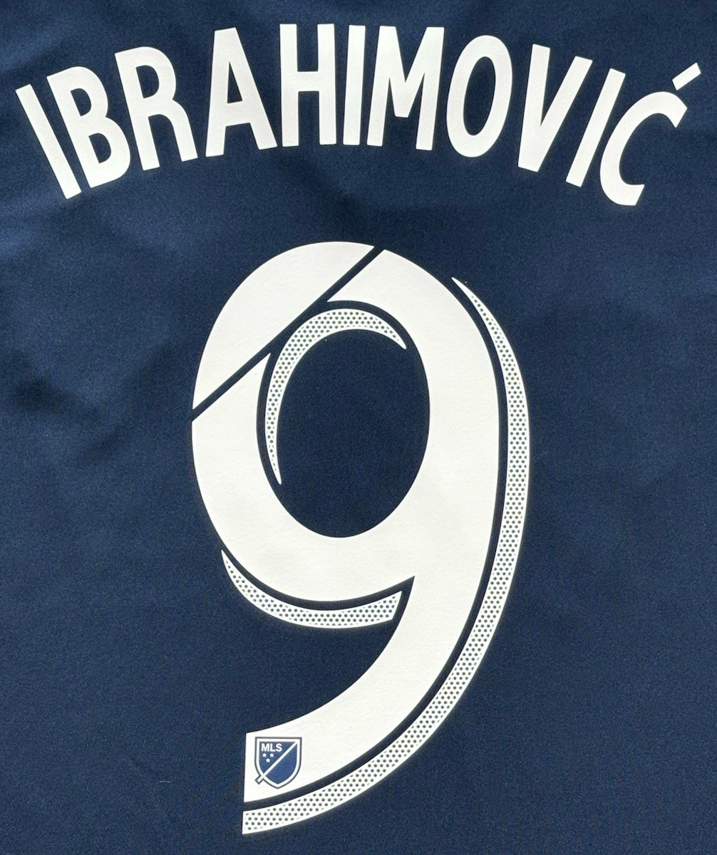 2018 LA Galaxy Away #9 Ibrahimovic Large adidas Soccer Legend Zlatan MLS kit