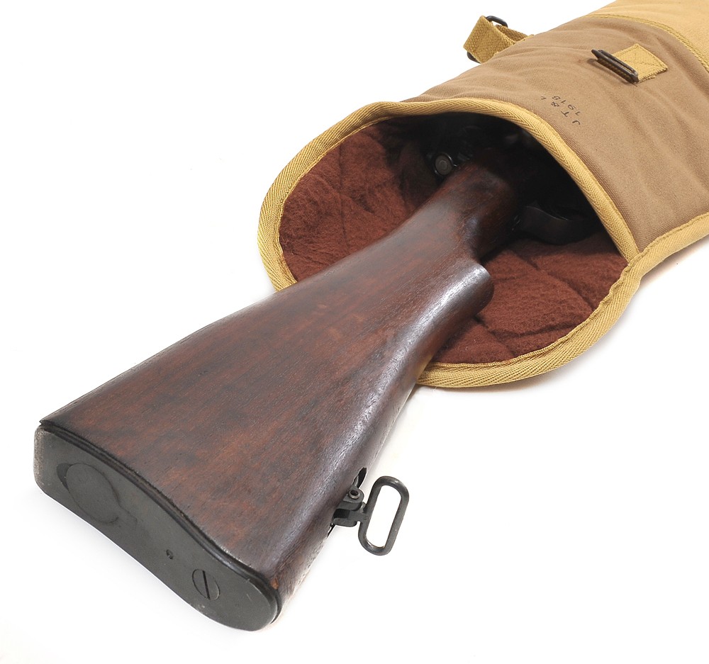 WW1 M1917 Enfield M1903 Springfield Padded Rifle Case Marked JT&L 1918